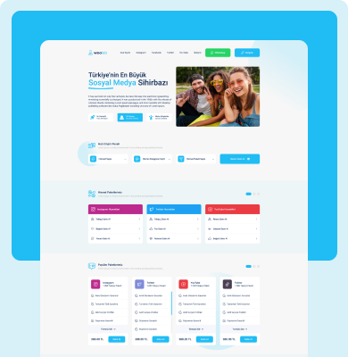 SMM Panel UI/UX Design