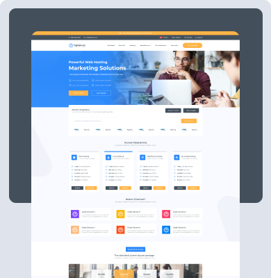 Web Hosting UI/UX Design